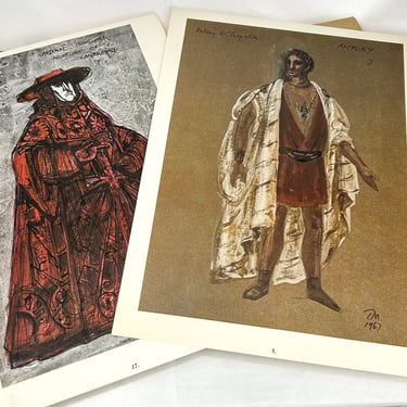 Vintage Shakespeare Collectible | Stratford Portfolio Costume Prints 