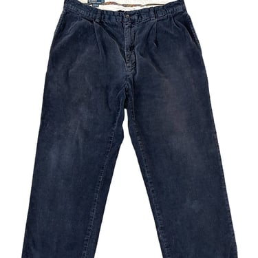 Vintage Polo Ralph Lauren Blue Corduroy Cotton Pants 34x29