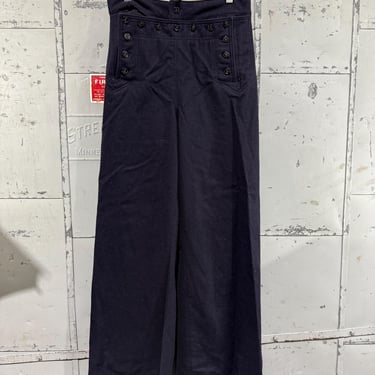 Vintage Wool Navy Bell Bottoms Men’s Trousers  USN Military Cracker Jack Style 30x30 
