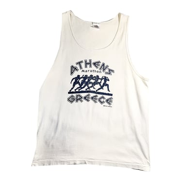 Vintage Athens Greece Tank Top Marathon