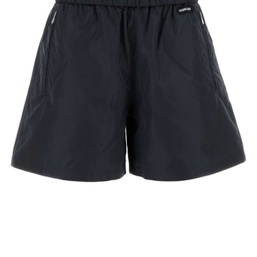 ショートパンツ MIU MIU Hawaii printed silk short pants Miu Miu Hawaii Print Short in Avorio | FWRD