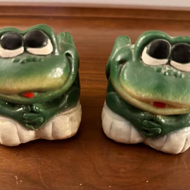 1970s Milo Creations Frogs Candlestick Holders 