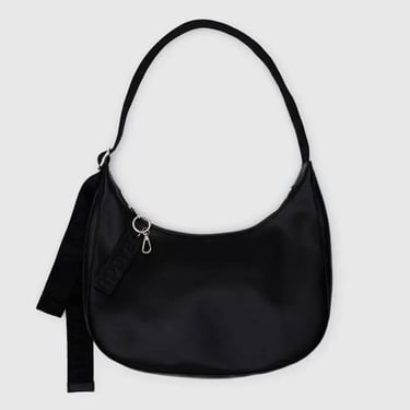 Medium Recycled Leather Bag in Black