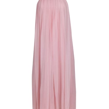 Tibi - Pink Sleeveless Pleated Dress w/ Hi-Low Hem Sz 6