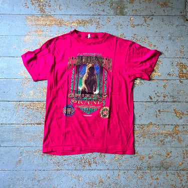 Vintage 1990s NWF Grizzly Brand Graphic Shirt 