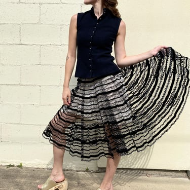 Twirlin' For You 50's Ribbon Circle Skirt