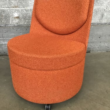 Retro Orange Lounge Chair (Seattle)