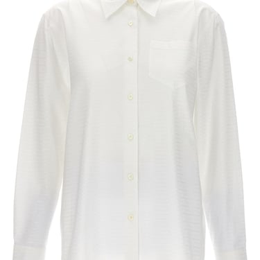 Prada Women Jacquard Logo Shirt