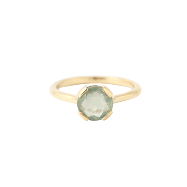 Pale Green Eye Sapphire Ring - Melissa Joy Manning Residency