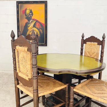 1970s Spanish Style Table and Chairs Set