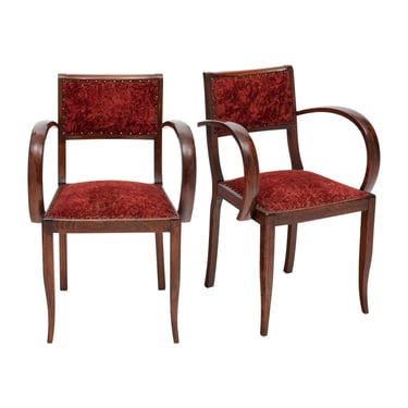 French Art Deco Period Bridge Chairs