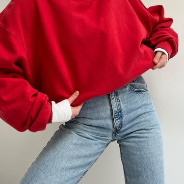 90s Faded Red Champion Sweatshirt