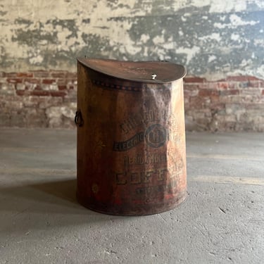 Antique Chicago Spice Co Dry Goods Store Coffee Bulk Bin 