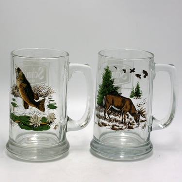 vintage Schmidt Beer Collector Series Mugs Set of Two 