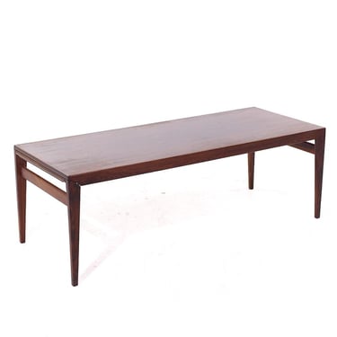 Johannes Andersen Mid Century Danish Rosewood Hidden Leaf Coffee Table - mcm 