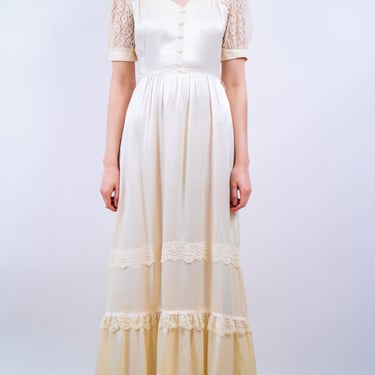 1970's CANDI JONES OF CALIFORNIA wedding dress