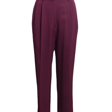 JEAN PAUL GAULTIER- 1980s Burgundy Wool Trousers, Size 10