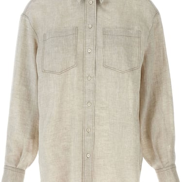 Brunello Cucinelli Women Linen Shirt