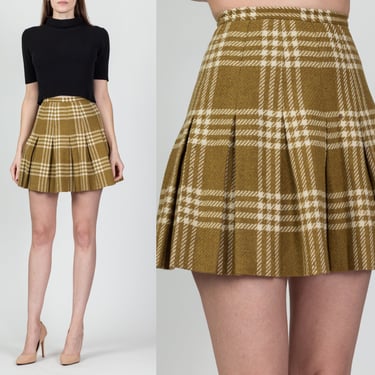 Pleated mini clearance skirt 60's