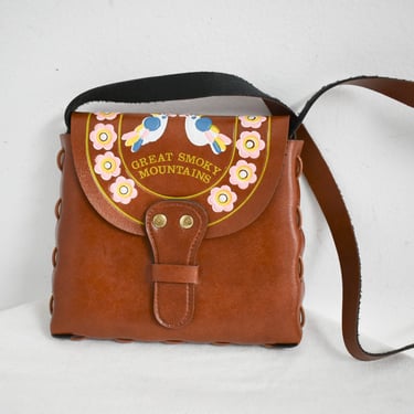 1970s Great Smoky Mountains Child's Vinyl Purse 