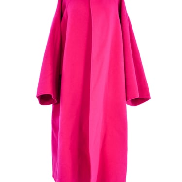 1980s Calvin Klein Magenta Overcoat