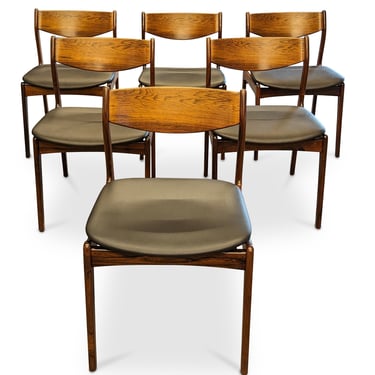 6 Rosewood P.E. Jorgensen for Farso Stolefabrik Chairs - 092316