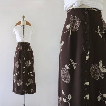 button chiffon maxi skirt - 29 