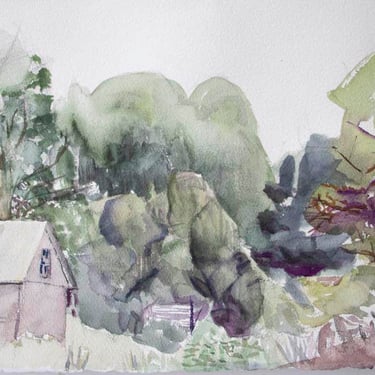 Julie Schaffer | "Trees at the Florence Griswold Garden"