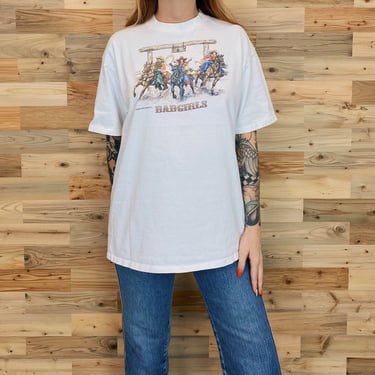 90's Western Cowgirl Ranch Bad Girls Rodeo Vintage Tee Shirt 