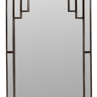 Art Deco Gampel-Stoll Style Skyscraper Wall Mirror