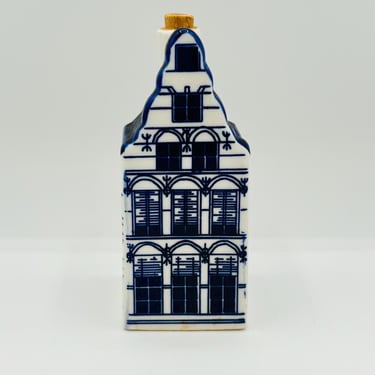 Vintage Delft Blue Dutch Holland Canal House Amsterdam Row Houses m, Business Class Bottle Houses by LeChalet