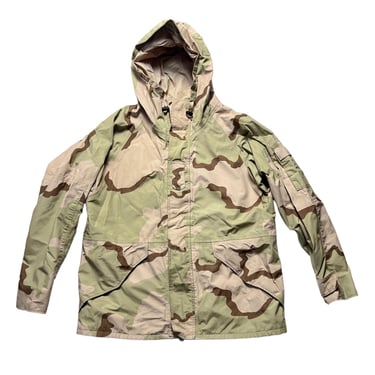 Vintage 2002 US Army Cold Weather Camouflage Parka ~ size Large Regular ~ Jacket / Coat ~ Military Uniform ~ Desert Camo ~ Hooded ~ 00s 