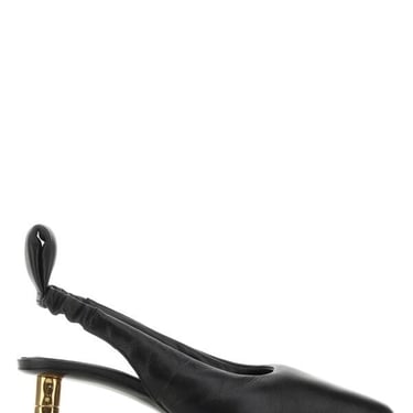 Boyy Women Black Nappa Leather Puffy Pumps