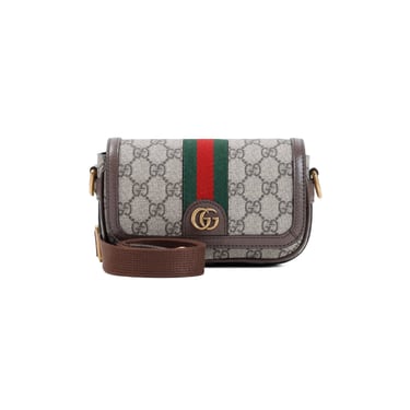 Gucci Men Gucci Gg Supreme Super Mini Polyurethane Bag