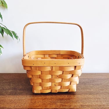 vintage wooden picnic basket for two 