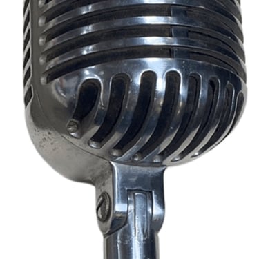 Vintage Shure Unidyne 55B ' "Fat Boy" Dynamic Microphone Elvis Presley Style Mic with Orginal Dustbag 