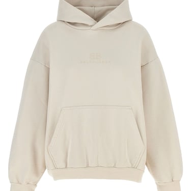 Balenciaga Women Logo Embroidery Hoodie