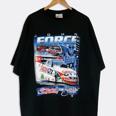 Vintage 2000 John Force Racing NHRA T Shirt Sz XL