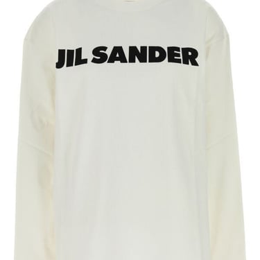 Jil Sander Women White Cotton Oversize T-Shirt