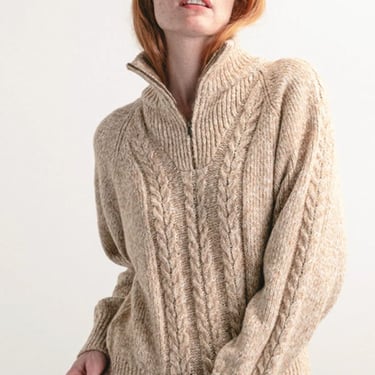 Darling Trusty Cable Knit Sweater - Desert Sand