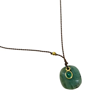 Margaret Solow | 18k Double Emerald Necklace