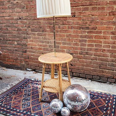 Boho Style Rattan Table Lamp