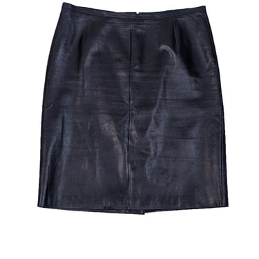 Reed Krakoff - Black Lamb Leather Pencil Skirt Sz 12