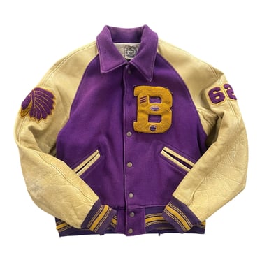 70s Purple Varsity Jacket