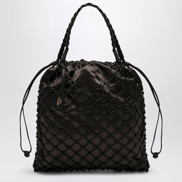 Moschino Large Basket Net Brown Nappa Bag Women