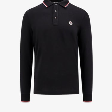 Moncler Man Polo Shirt Man Black Polo Shirts