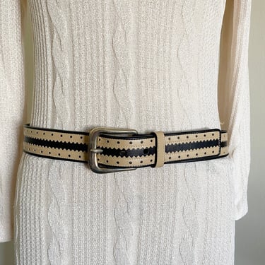 Vintage Escada Leather Belt, 30