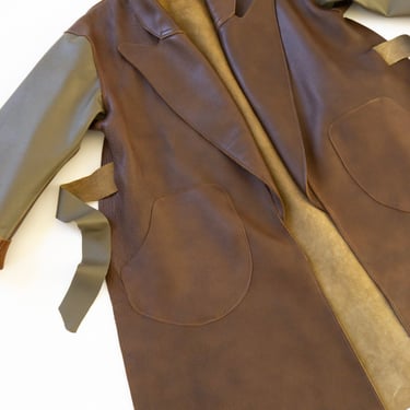Leather Swing Trench
