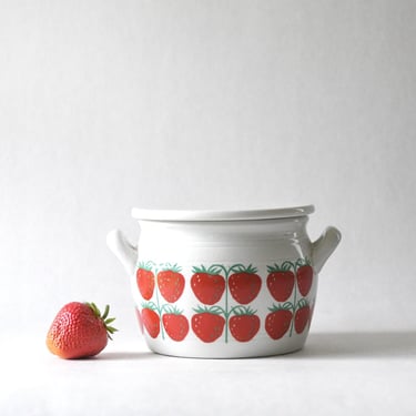 Vintage Arabia Finland Strawberry Jar Pomona with Lid | Check