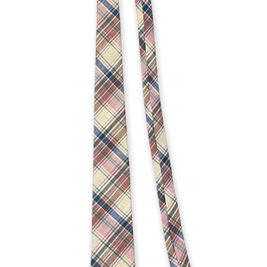 Vintage MADRAS PLAID Necktie ~ The Tie Tree ~ Preppy ~ Ivy Style ~ Trad ~ Cotton & Silk 